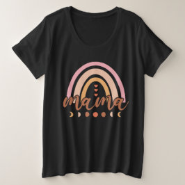 Mama Rainbow Große Größe T-Shirt