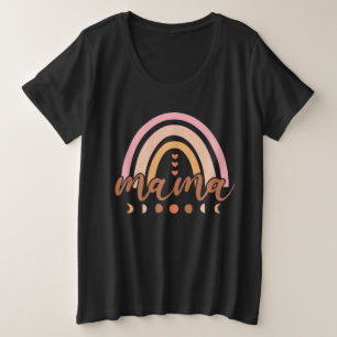 Mama Rainbow Große Größe T-Shirt