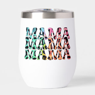 Mama Rainbow Leopard Print