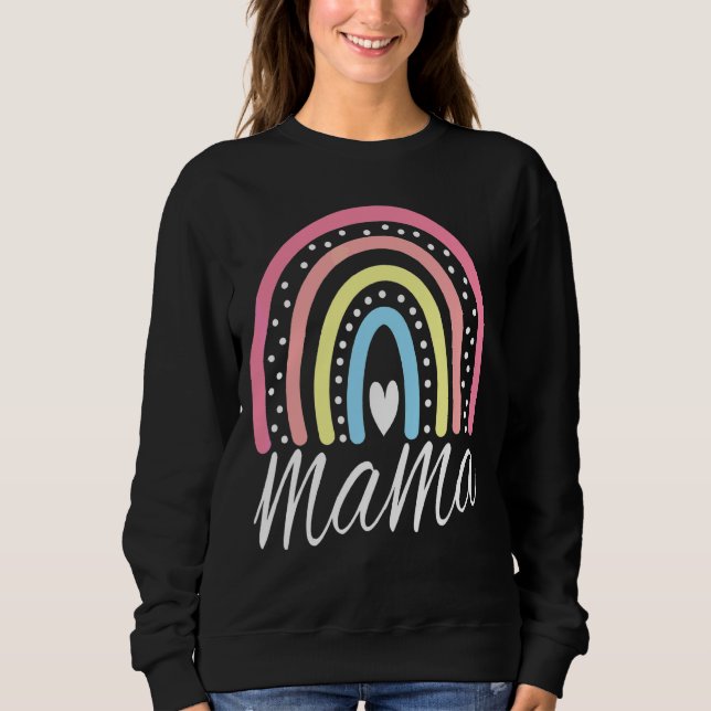 Mama Rainbow Mothers Day for Mama Sweatshirt (Vorderseite)