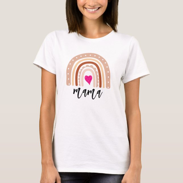 Mama Rainbow Shirt für Frauen (Vorderseite)