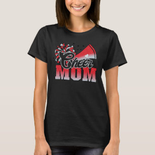 Mama Red Black Pom Leopard T-Shirt