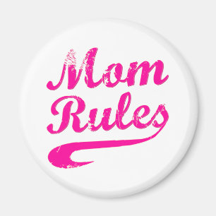 Mama regiert Funny Sprichwort Magnet
