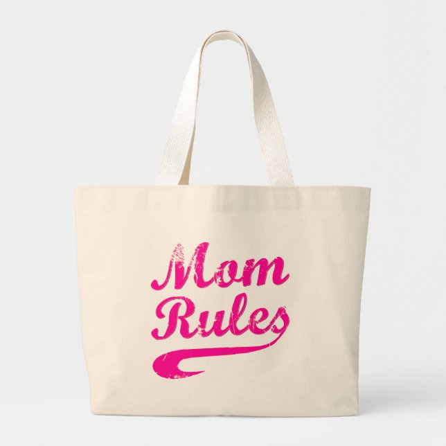 Mama regiert Funny Sprichwort Tasche (Vorne)