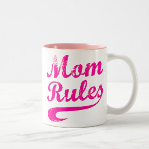 Mama regiert Funny Sprichwort Tasse