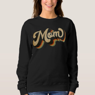 Mama Retro Groovy Vintages Zitat Muttertag Sweatshirt