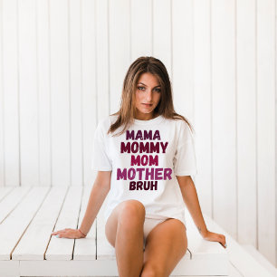 Mama Retro-Shirt - Mama Leben Shirt Mutterschaft S