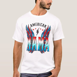 Mama Retro Wings Retro T-Shirt