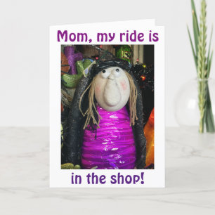 Mama-RIDE IST IM SHOP/DIESER NIEDLICHE WITCH SENDE Karte