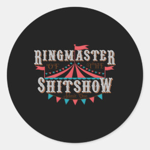 Mama Ringmaster der Shitshow Runder Aufkleber