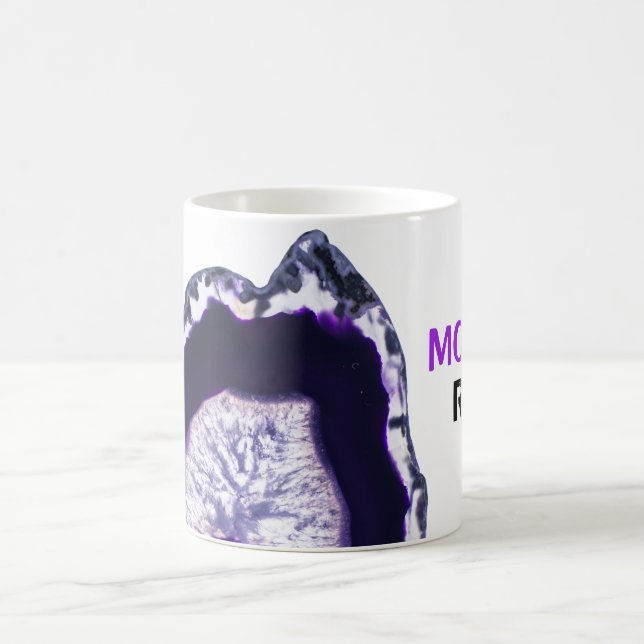 *~* MAMA ROCKS Agate Stones Lapidary Geode Kaffeetasse (Mittel)