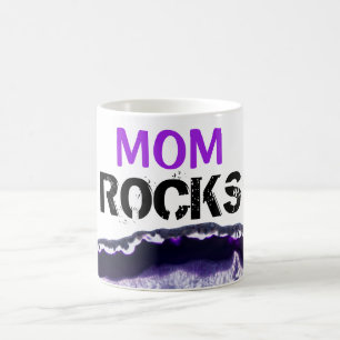 *~* Mama Rocks Steine Lapiddatenträger Kaffeetasse