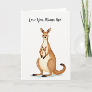 Mama Roo Liebesillustrationskarte Karte