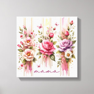 Mama, Rose des Muttertags Leinwanddruck