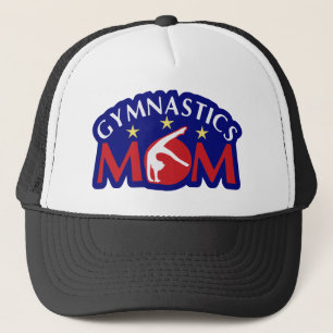 Mama Rot-Weiß und Blau-Gymnastik Truckerkappe