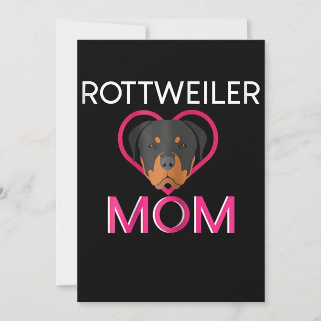 Mama Rottweiler Ankündigung (Vorderseite)