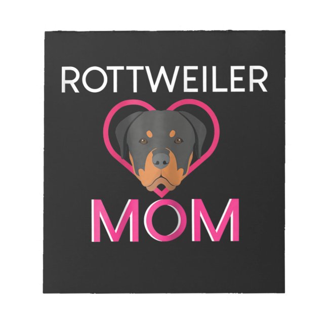 Mama Rottweiler Notizblock (Vorderseite)