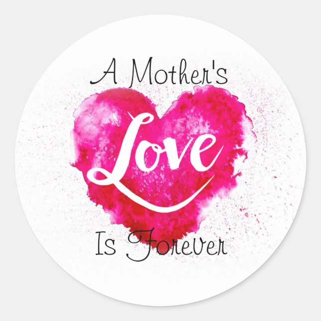 Mama Runder Aufkleber (Vorderseite)