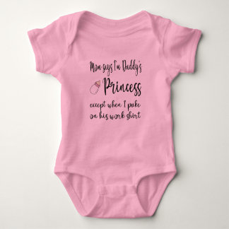 Mama sagt, ich bin Papys Prinzessin Baby Bodysuit Baby Strampler
