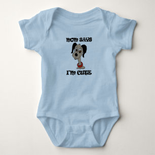 Mama sagt, ich bin süßer Welpe Onesie Baby Strampler