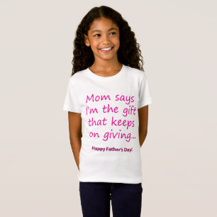 Mama sagt lustiges Zitat mit rosa Text T-Shirt