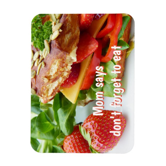 Mama sagt, vergiss nicht zu essen magnet (Vertikal)