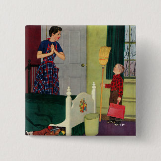 Mama, säuberte ich meinen Raum! Button