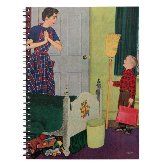 Mama, säuberte ich meinen Raum! Notizblock (Vorderseite)