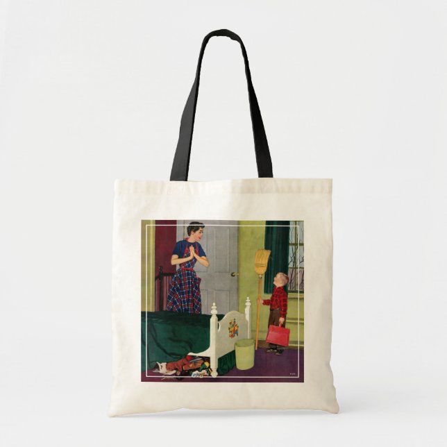 Mama, säuberte ich meinen Raum! Tragetasche (Vorne)