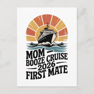 Mama-Sauf-Tour 2026 Familie Matching Feiertagspostkarte