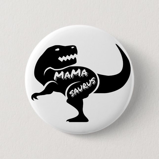 Mama-Saurus Button (Vorderseite)