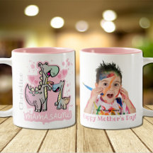 Mama Saurus Happy Mother Day Foto Personalisiert