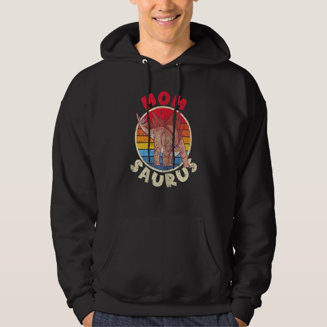 Mama Saurus I Stegosaurus Hoodie (Vorderseite)