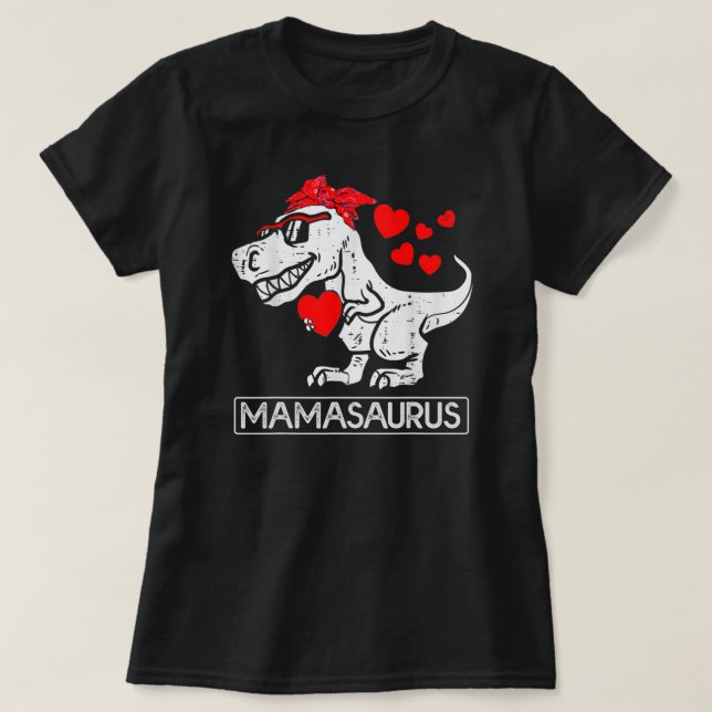 Mama Saurus Mother Saurus Mothers Day Mom Womens T-Shirt (Design vorne)