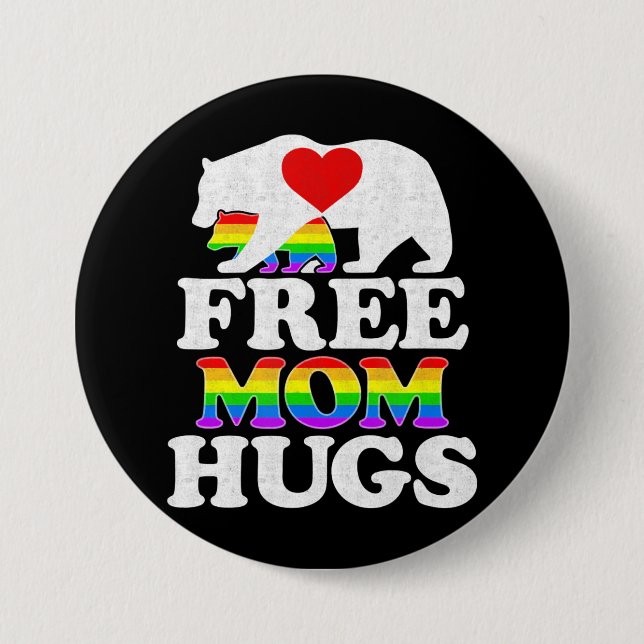 Mama schadet Frauen am Lugt Pride Mama Bear Button (Vorderseite)