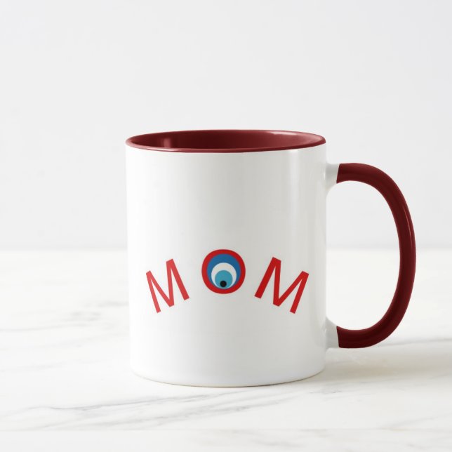 MAMA schlechtes Augen-glückliche Auge TASSE für (Rechts)