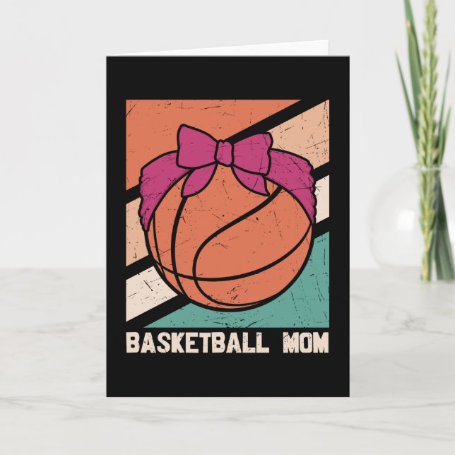 Mama | Schönes Basketball-Design Karte (Vorderseite)