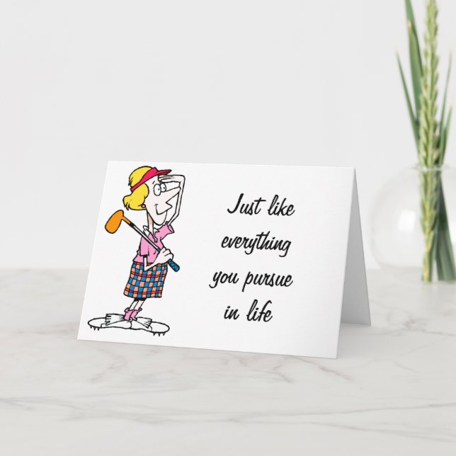 "MAMA" SCHREIBT EINEN EINZELNEN IN GOLF UND IST EI KARTE (Vorderseite)