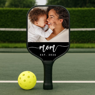 Mama Schriftart Fotografie Established Script Typo Pickleball Schläger