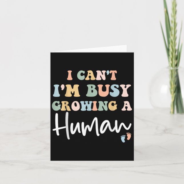 Mama Schwangerschaft Ankündigung I Kann&#39;t I&#3 (Vorderseite)