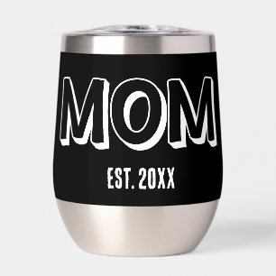 Mama-Schwarz-Minimal-Typografie-Etabliertes-Jahr