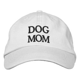 Mama schwarz-weiß bestickte Baseballkappe