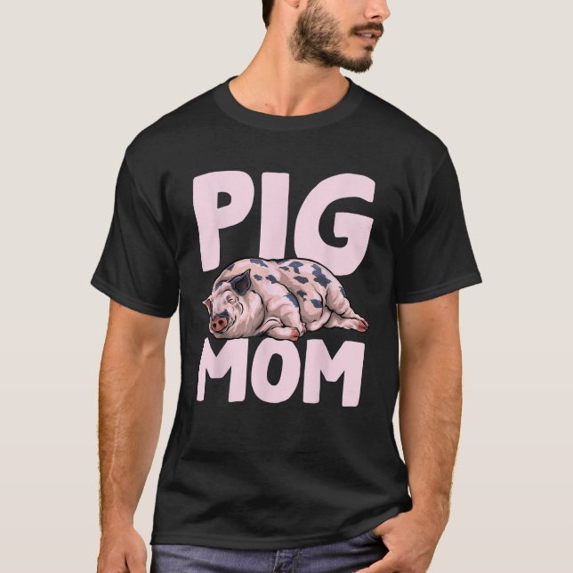 Mama Schweine Muttertag der Muttermutter T-Shirt (Vorderseite)