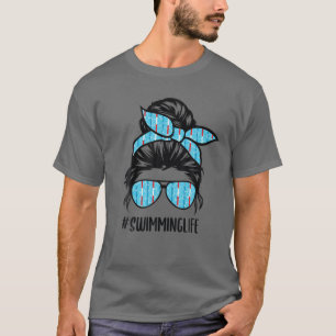 Mama Schwimmen Baden Haare Mama T-Shirt