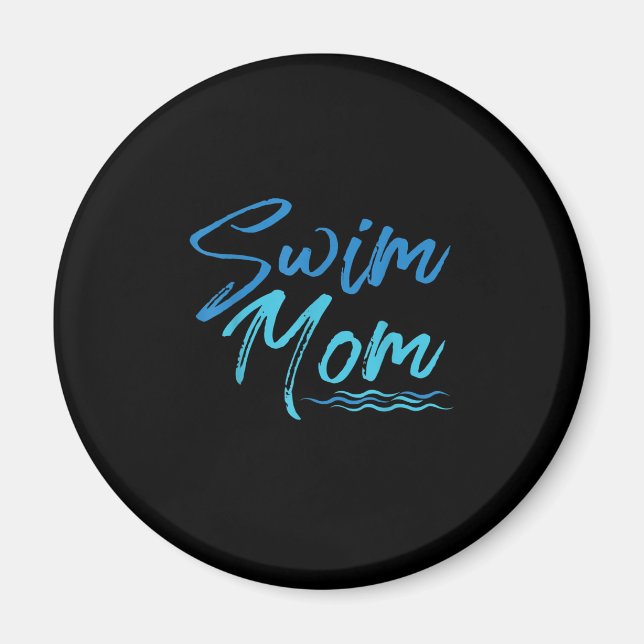Mama schwimmen Funny Niedliches Geschenk Magnet (Vorne)