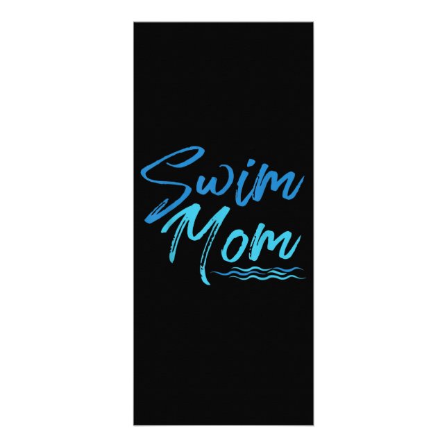 Mama schwimmen Funny Niedliches Geschenk Werbekarte (Vorne)