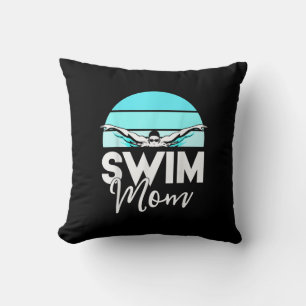 Mama Schwimmer Schwimmen Meet Schwimmer Kissen