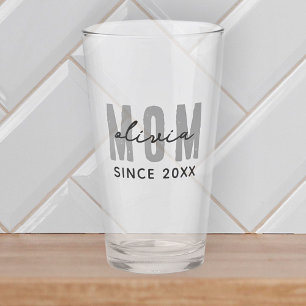 Mama seit 20XX Moderne, einfache Preppy Glas