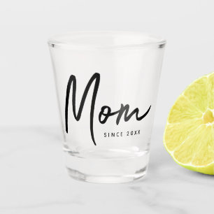 Mama seit 20XX Moderner, einfacher Chic Schnapsglas