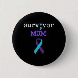 Mama - Semicolon Gift Suicide Prevention Awareness Button